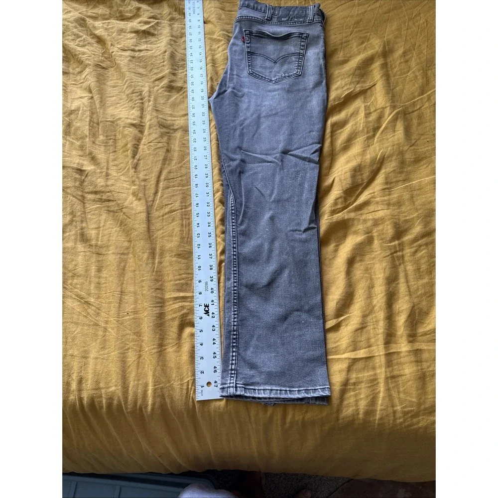 Black Levi Strauss Jeans 511 Slim Fit 38 X 30‎ Grey Faded Zipper Fly